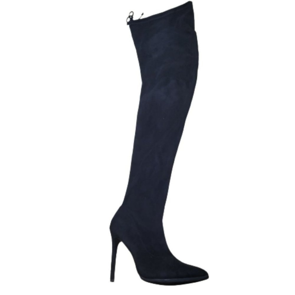 Black Heeled Over-the-Knee Boots
